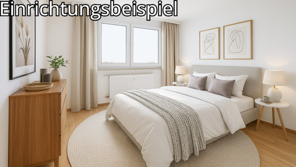 Einrichtungsbeispiel Schlafzimmer Einrichtungsbeispiel Schlafzimmer - Etagenwohnung in 78315 Radolfzell mit 79m² kaufen