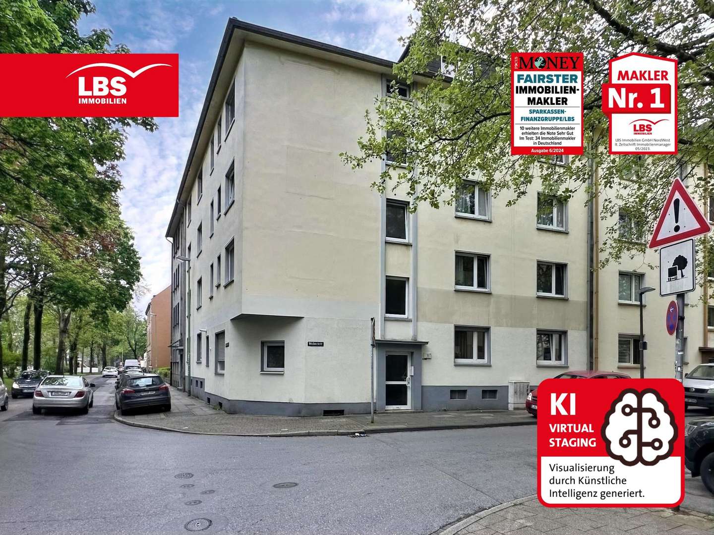 Straßenansicht Straßenansicht - Etagenwohnung in 45329 Essen mit 57m² kaufen
