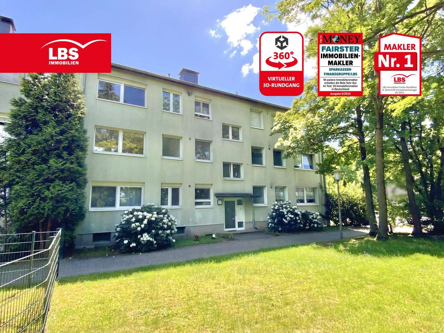 Vorderansicht - Etagenwohnung in 47803 Krefeld mit 77m² kaufen