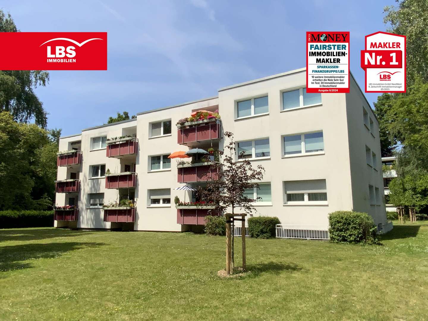 Rückansicht Rückansicht - Etagenwohnung in 40667 Meerbusch mit 82m² kaufen