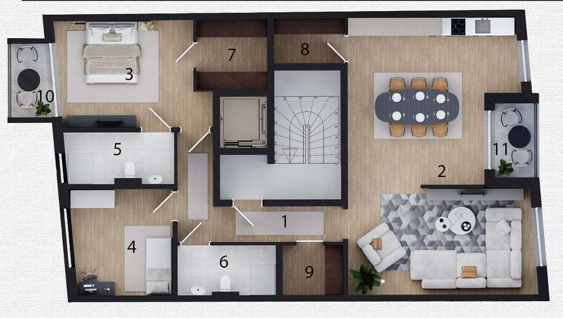 Wohnung 2, 1.OG - Etagenwohnung in 41236 Mönchengladbach mit 116m² kaufen