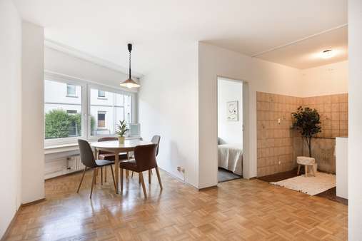 Esszimmer mit offener Küche Esszimmer mit offener Küche - Appartement in 53179 Bonn mit 51m² kaufen