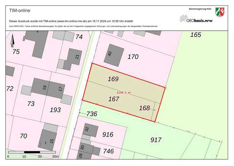 Flurkarte - Grundstück in 53881 Euskirchen mit 1130m² kaufen