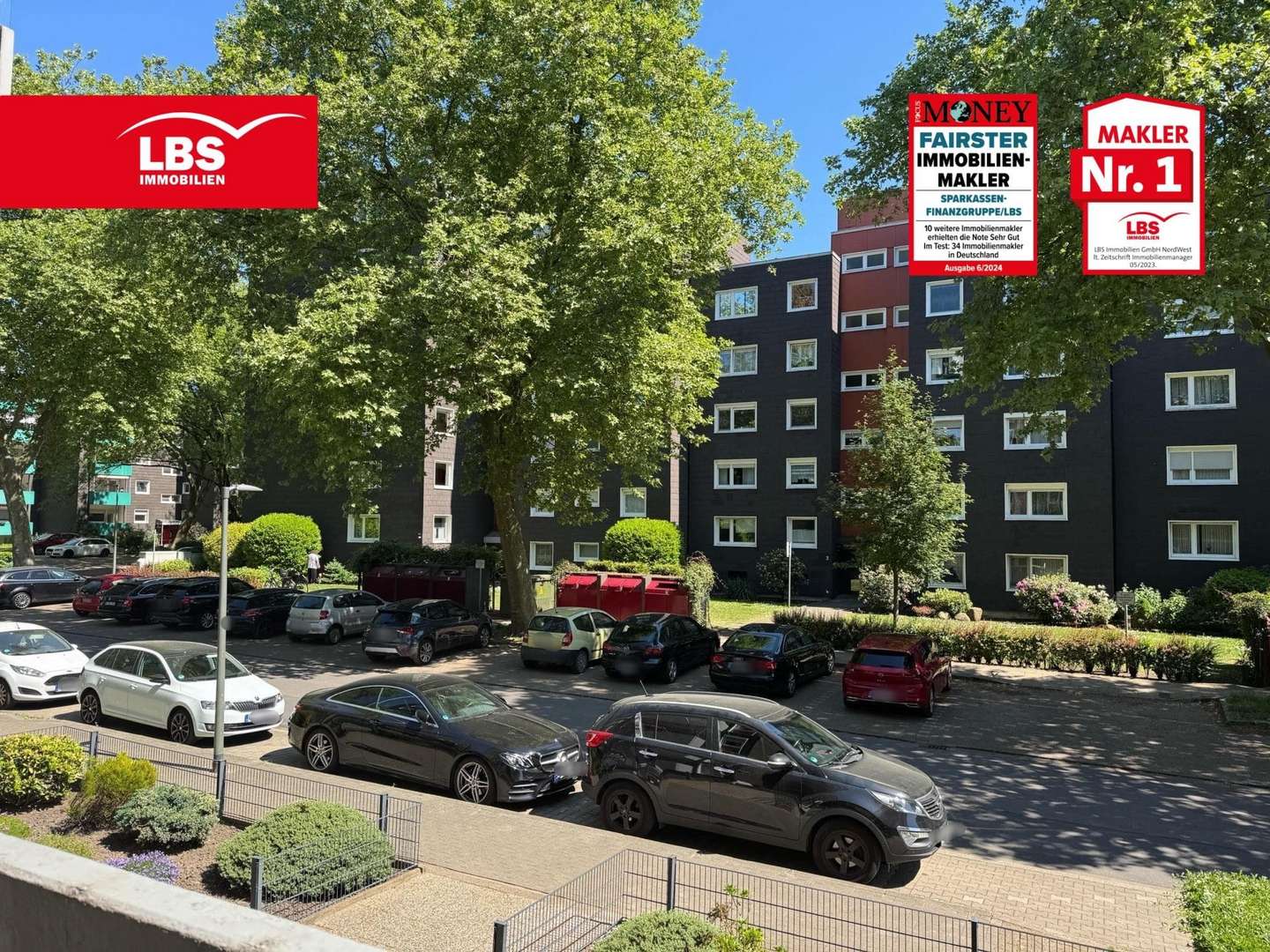Blick aus dem Balkon - Erdgeschosswohnung in 45891 Gelsenkirchen, Erle mit 56m² kaufen