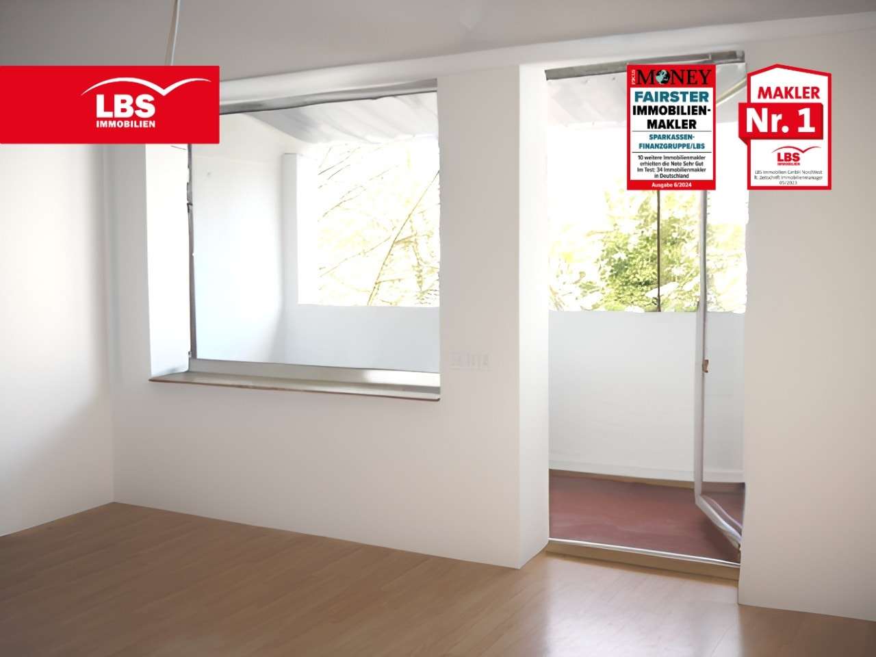 Wohnbereich m. Zugang Balkon - Etagenwohnung in 47137 Duisburg mit 57m² kaufen