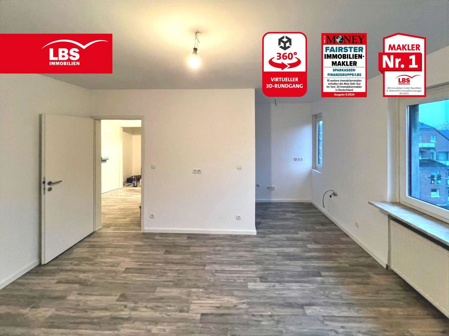 Wohn/-Esszimmer/Küche - Etagenwohnung in 46045 Oberhausen mit 67m² als Kapitalanlage kaufen