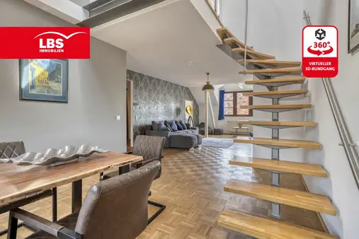Traumhaft schöne Maisonette Dachgeschosswohnung in Flingern Nord!