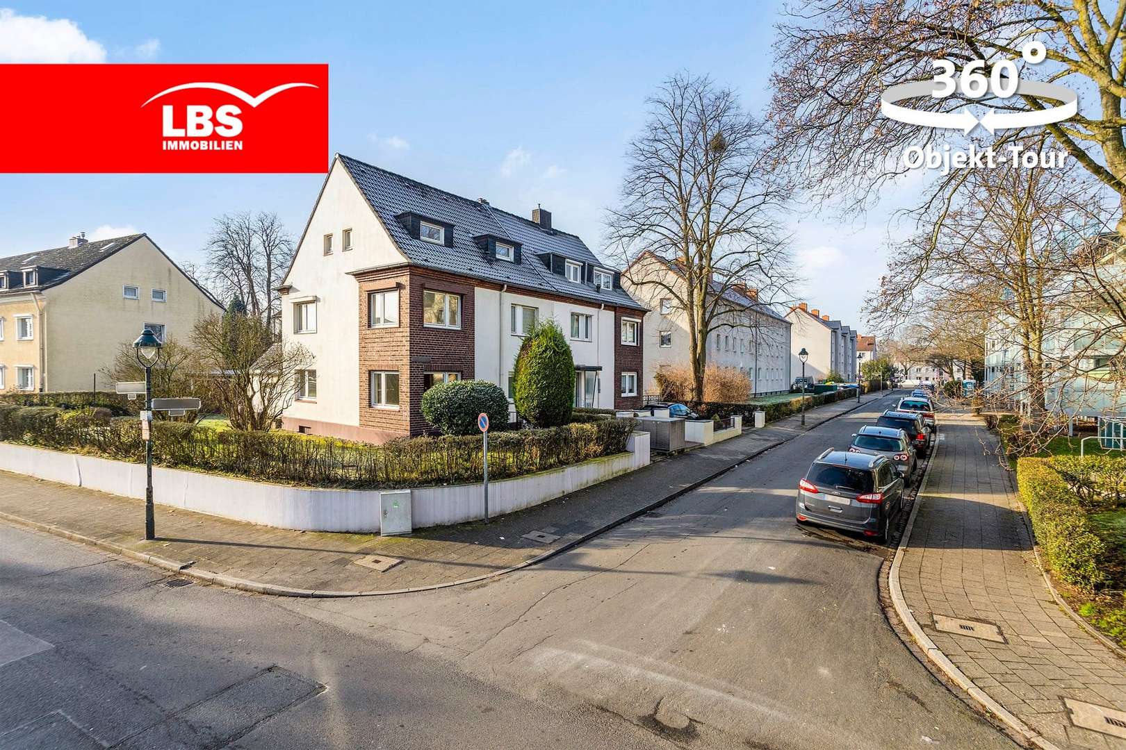Seitenansicht - Doppelhaushälfte in 40589 Düsseldorf mit 124m² günstig kaufen
