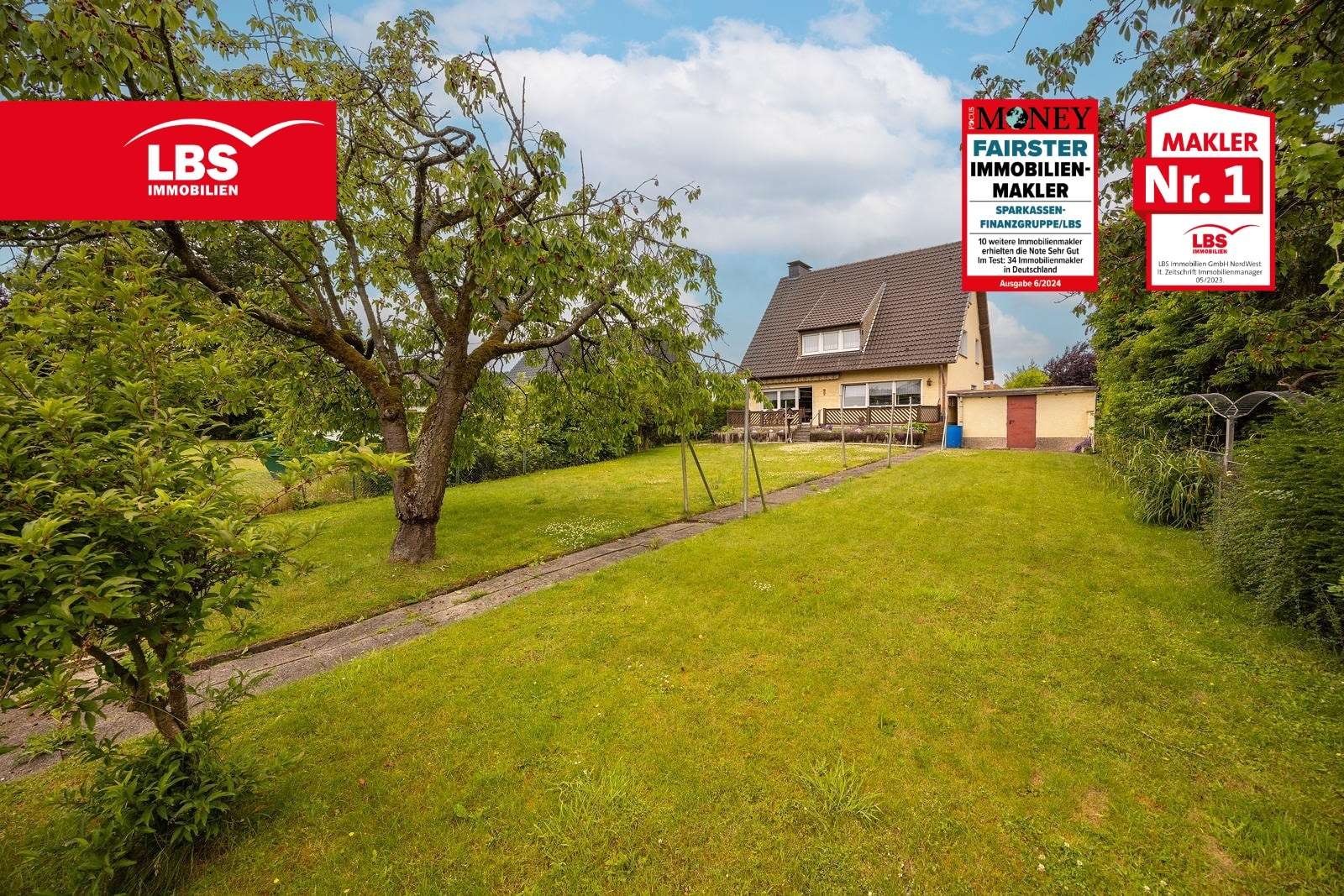 Außenansicht, Gartenseite Außenansicht, Gartenseite - Einfamilienhaus in 58708 Menden mit 177m² kaufen