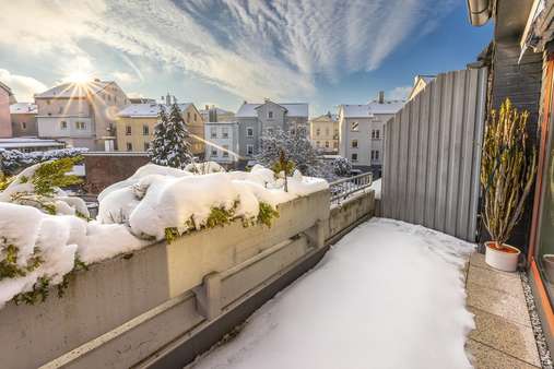 Winterfoto vom Balkon - Etagenwohnung in 58507 Lüdenscheid mit 90m² kaufen