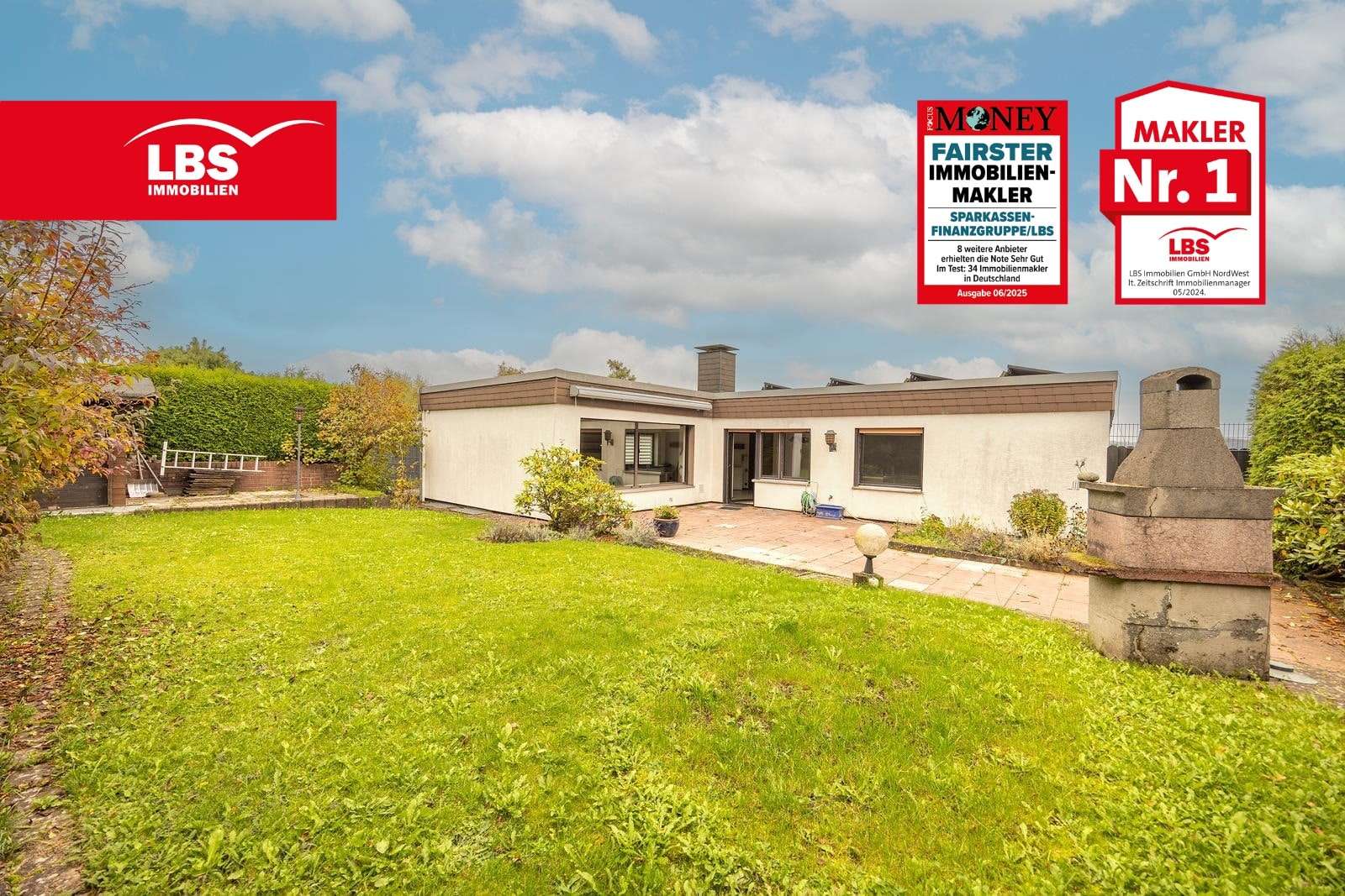 Außenansicht, Gartenseite - Einfamilienhaus in 58566 Kierspe mit 200m² kaufen