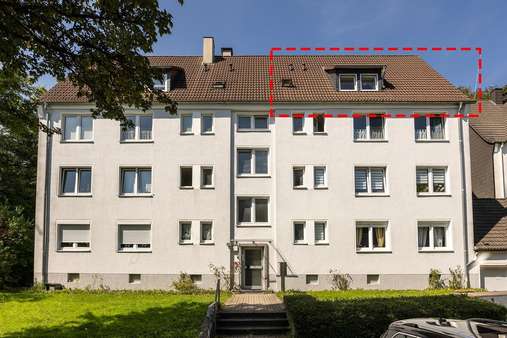 Außenansicht Haus - Appartement in 58509 Lüdenscheid mit 37m² kaufen