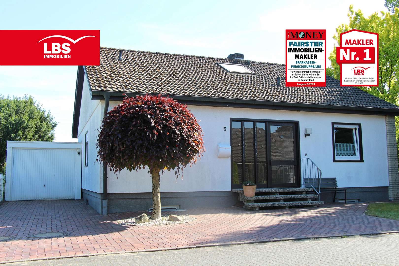 Außenansicht Außenansicht - Bungalow in 33758 Schloß Holte-Stukenbrock mit 90m² kaufen