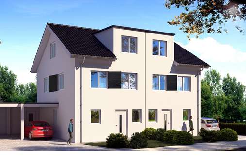 Außenansicht Außenansicht - Doppelhaushälfte in 33189 Schlangen mit 136m² kaufen