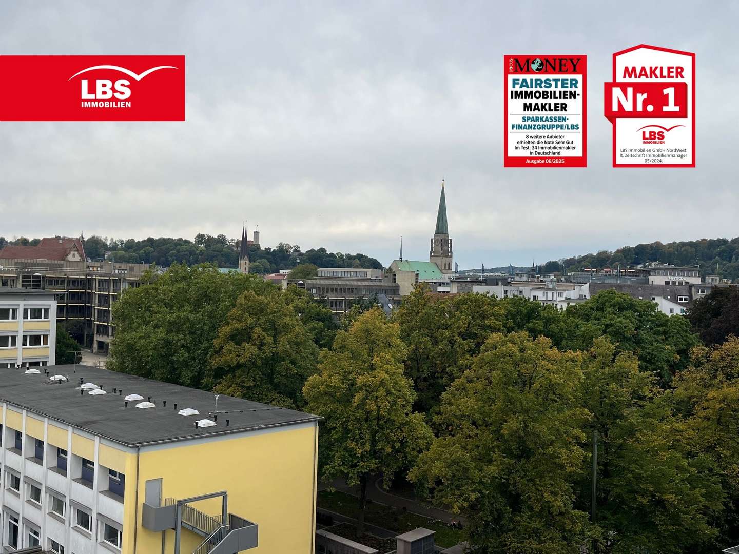 Ihre Aussicht über Bielefeld - Etagenwohnung in 33602 Bielefeld mit 87m² kaufen