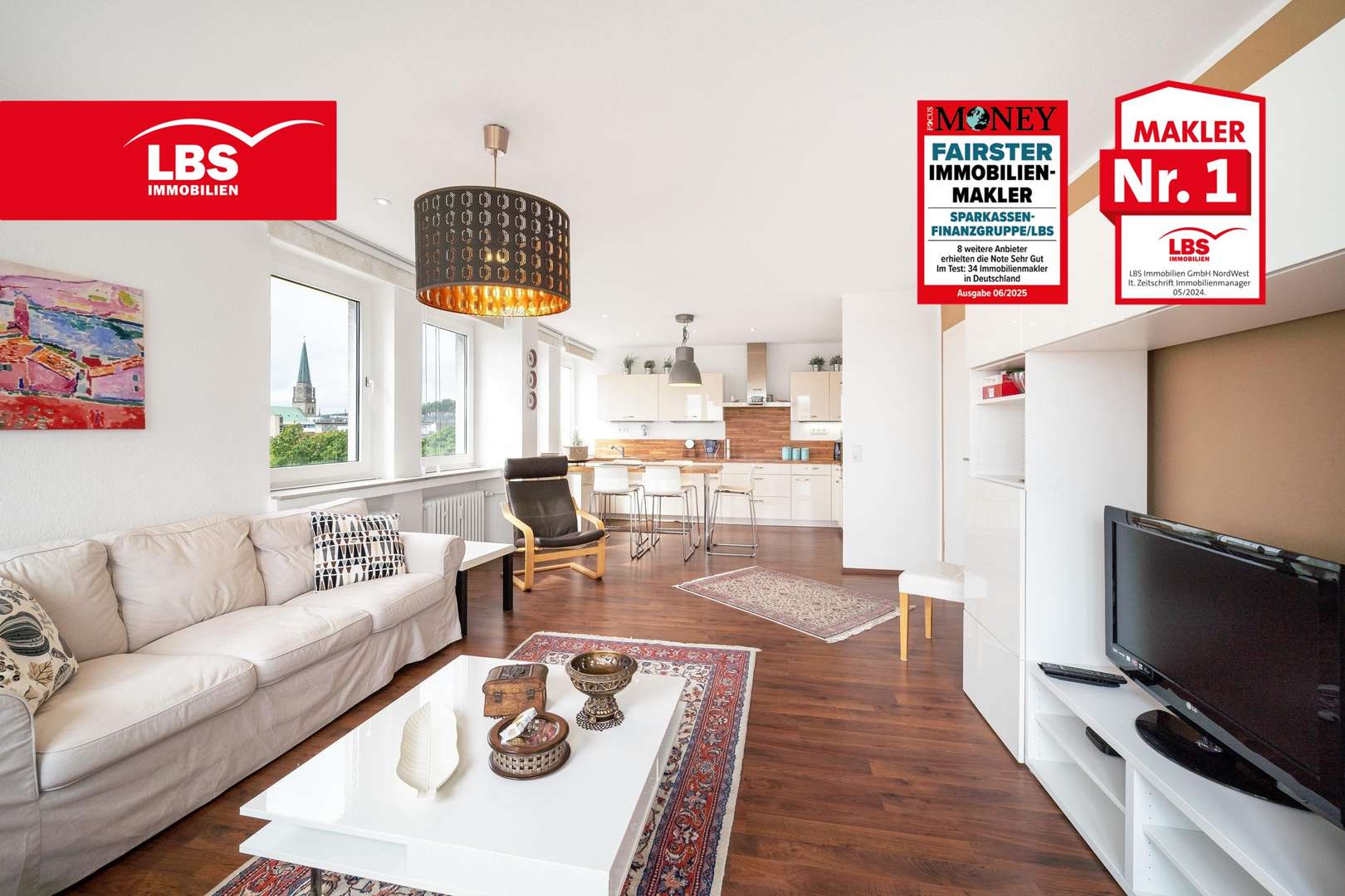 Wohnzimmer Wohnzimmer - Etagenwohnung in 33602 Bielefeld mit 87m² kaufen