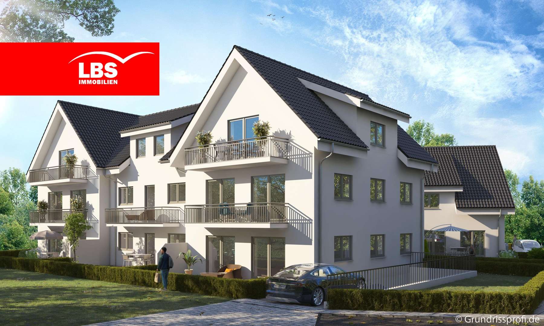Südansicht - Dachgeschosswohnung in 33758 Schloß Holte-Stukenbrock mit 100m² kaufen