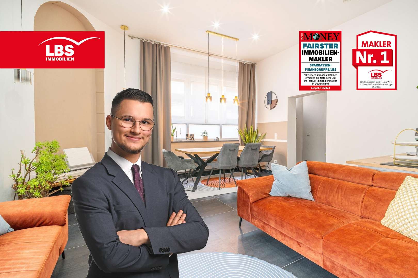 Wohnzimmer Wohnzimmer - Erdgeschosswohnung in 44623 Herne mit 76m² kaufen