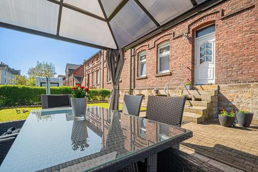 Gartenansicht / Pavillon - Reiheneckhaus in 44879 Bochum mit 75m² kaufen