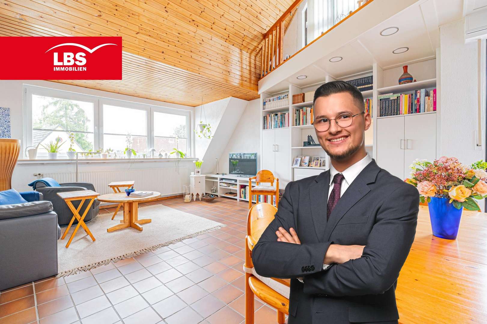 Wohn- und Esszimmer - Maisonette-Wohnung in 44797 Bochum mit 162m² kaufen