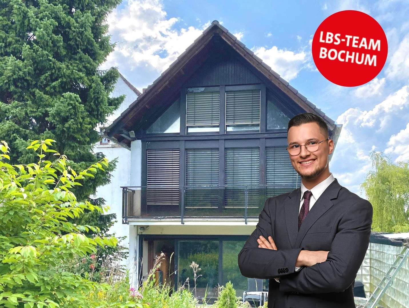 Rückansicht - Doppelhaushälfte in 44801 Bochum mit 191m² kaufen