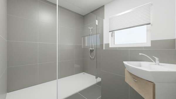 Badezimmer im Wohngeschoss - Reihenendhaus in 44625 Herne mit 137m² kaufen