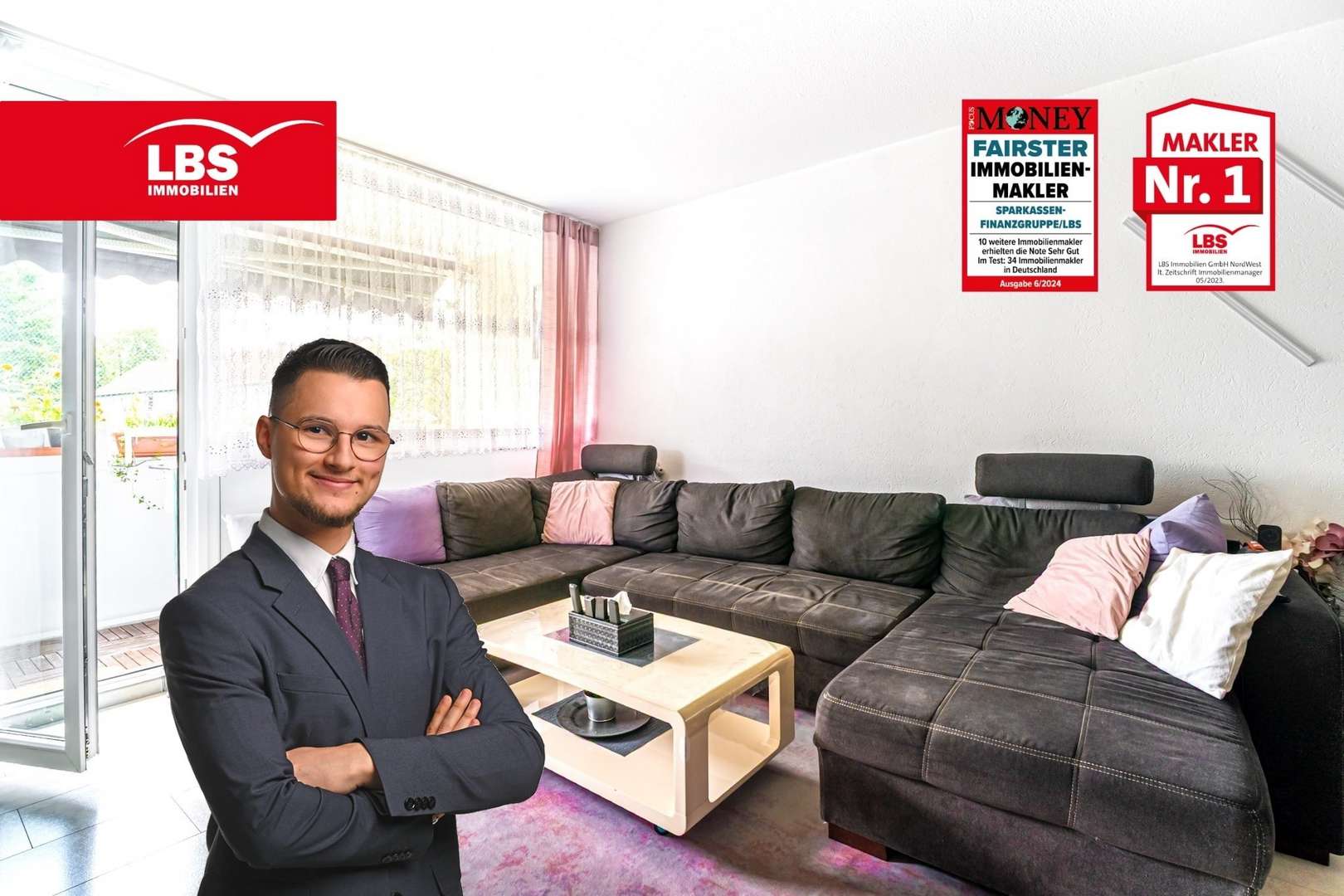 Wohnzimmer Wohnzimmer - Etagenwohnung in 44803 Bochum mit 96m² kaufen