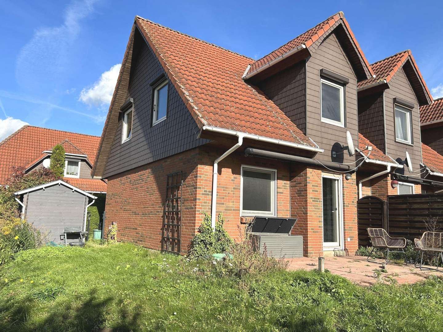 Hausansicht Straßenseite - Reihenendhaus in 15326 Lebus mit 78m² kaufen