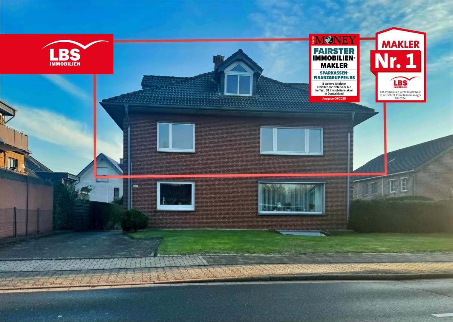 Straßenansicht Straßenansicht - Maisonette-Wohnung in 47447 Moers mit 158m² kaufen