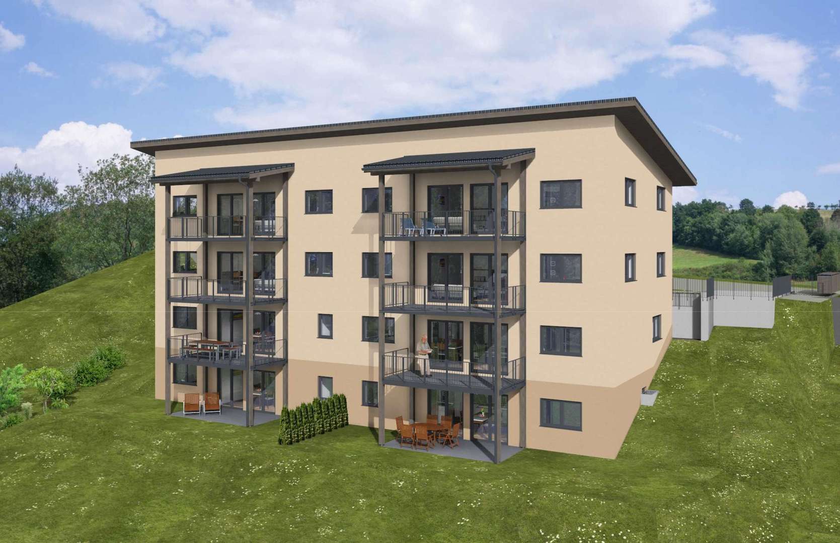 Visualisierung 1 - Etagenwohnung in 79780 Stühlingen mit 101m² kaufen