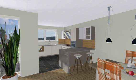 Essplatz/Küche -Visualisiert- - Etagenwohnung in 58730 Fröndenberg mit 90m² kaufen