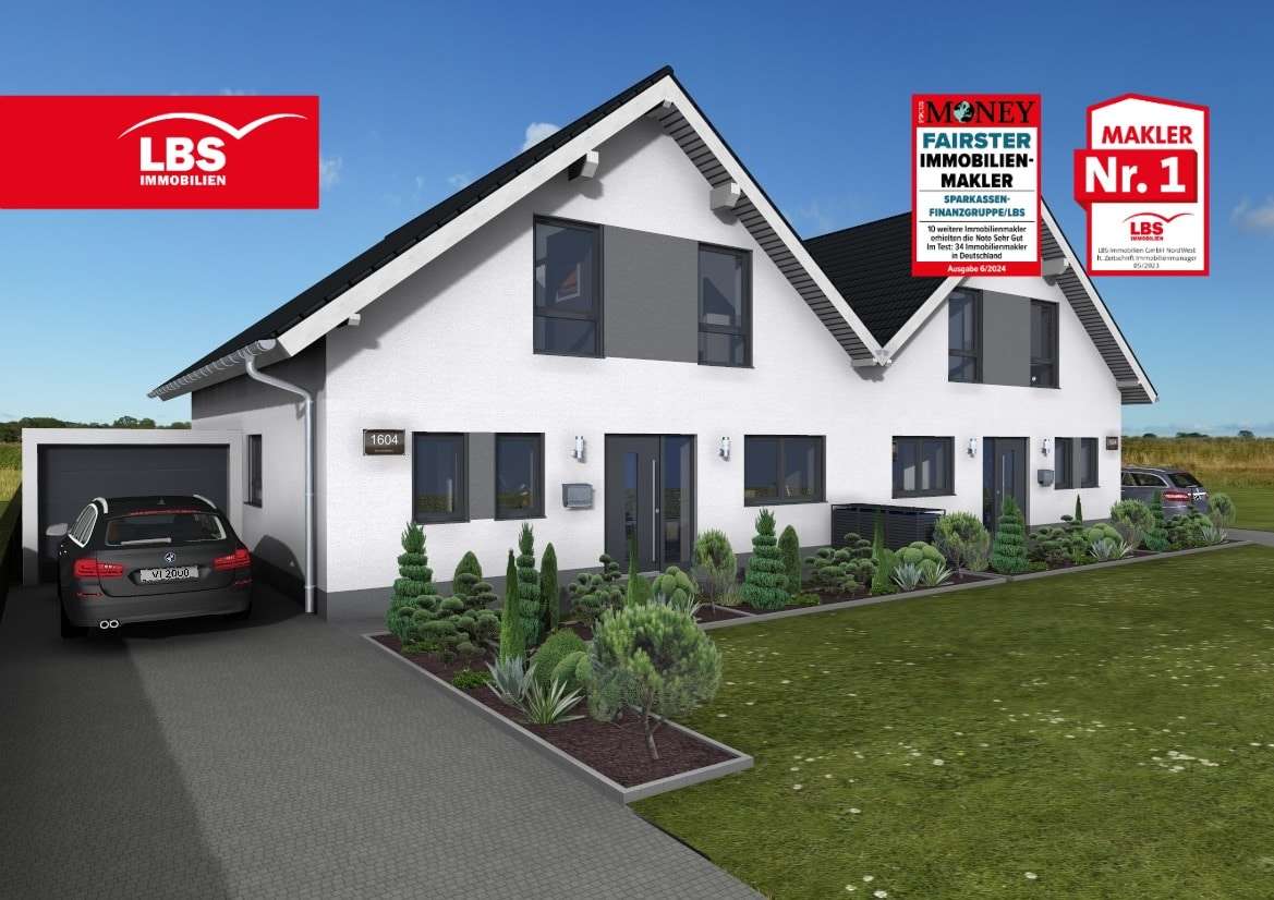 Hausansicht - Doppelhaushälfte in 59425 Unna mit 131m² kaufen