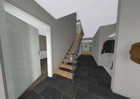 Eingangsbereich/Flur - Doppelhaushälfte in 59425 Unna mit 131m² kaufen
