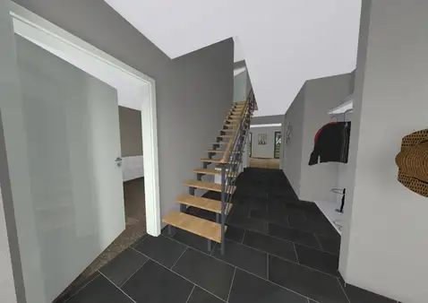 Förderfähige Neubau-Doppelhaushälfte: Stilvolles Wohnen in Harmonie.