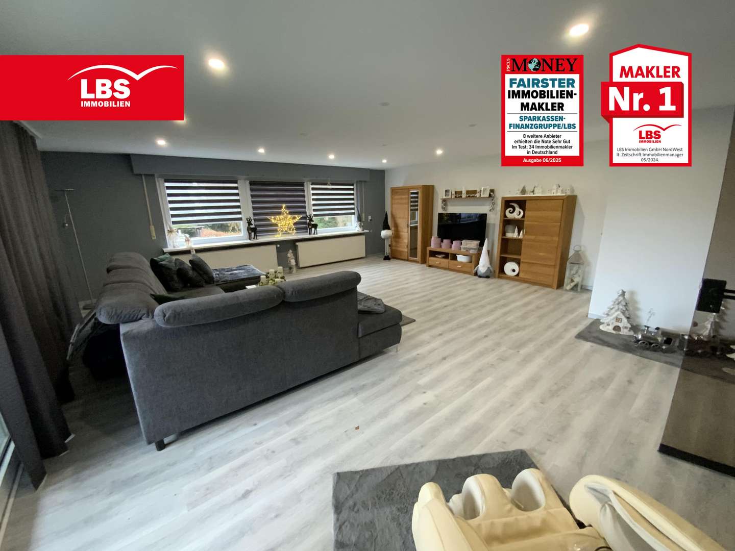 Wohnzimmer Wohnzimmer - Etagenwohnung in 58739 Wickede mit 200m² kaufen