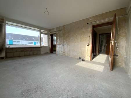 Wohnzimmer - Etagenwohnung in 59174 Kamen, Methler mit 86m² günstig kaufen