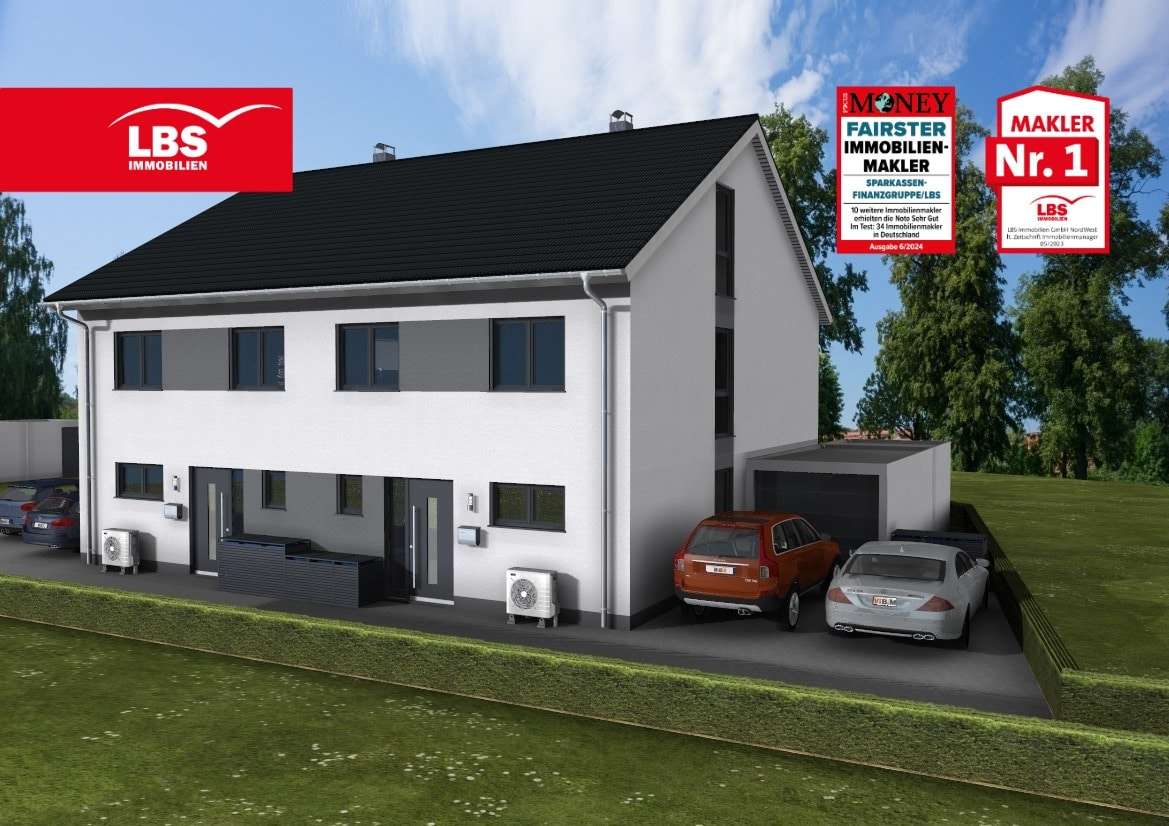 Vorderansicht - Doppelhaushälfte in 59425 Unna mit 119m² kaufen