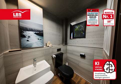 Tageslicht-Gäste-WC - Doppelhaushälfte in 59425 Unna mit 119m² kaufen