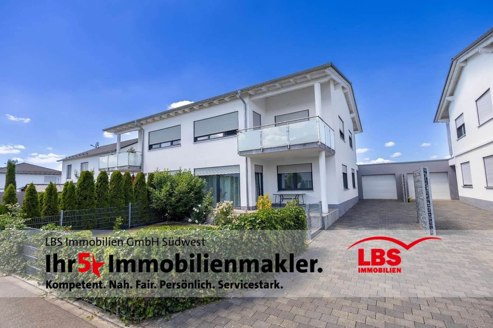Außenansicht Außenansicht - Doppelhaushälfte in 88477 Schwendi mit 129m² kaufen