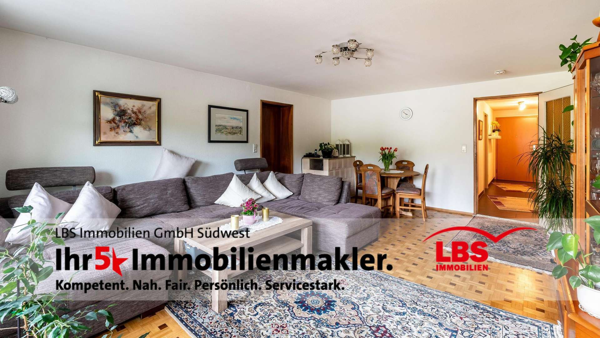 Wohnzimmer - Etagenwohnung in 78234 Engen mit 125m² kaufen