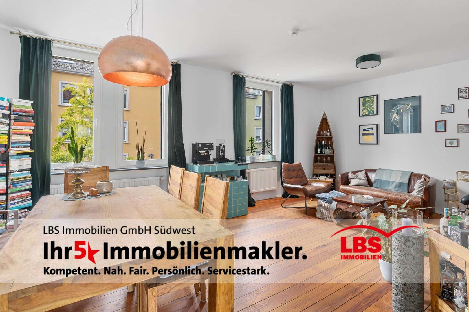 Wohn- und Esszimmer - Etagenwohnung in 78467 Konstanz mit 77m² kaufen