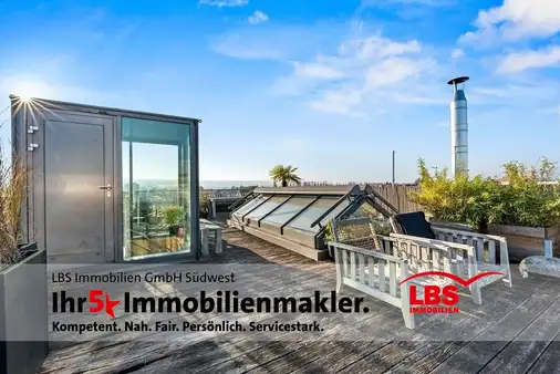 Wohl eine der größten Dachterrassen von Konstanz! 