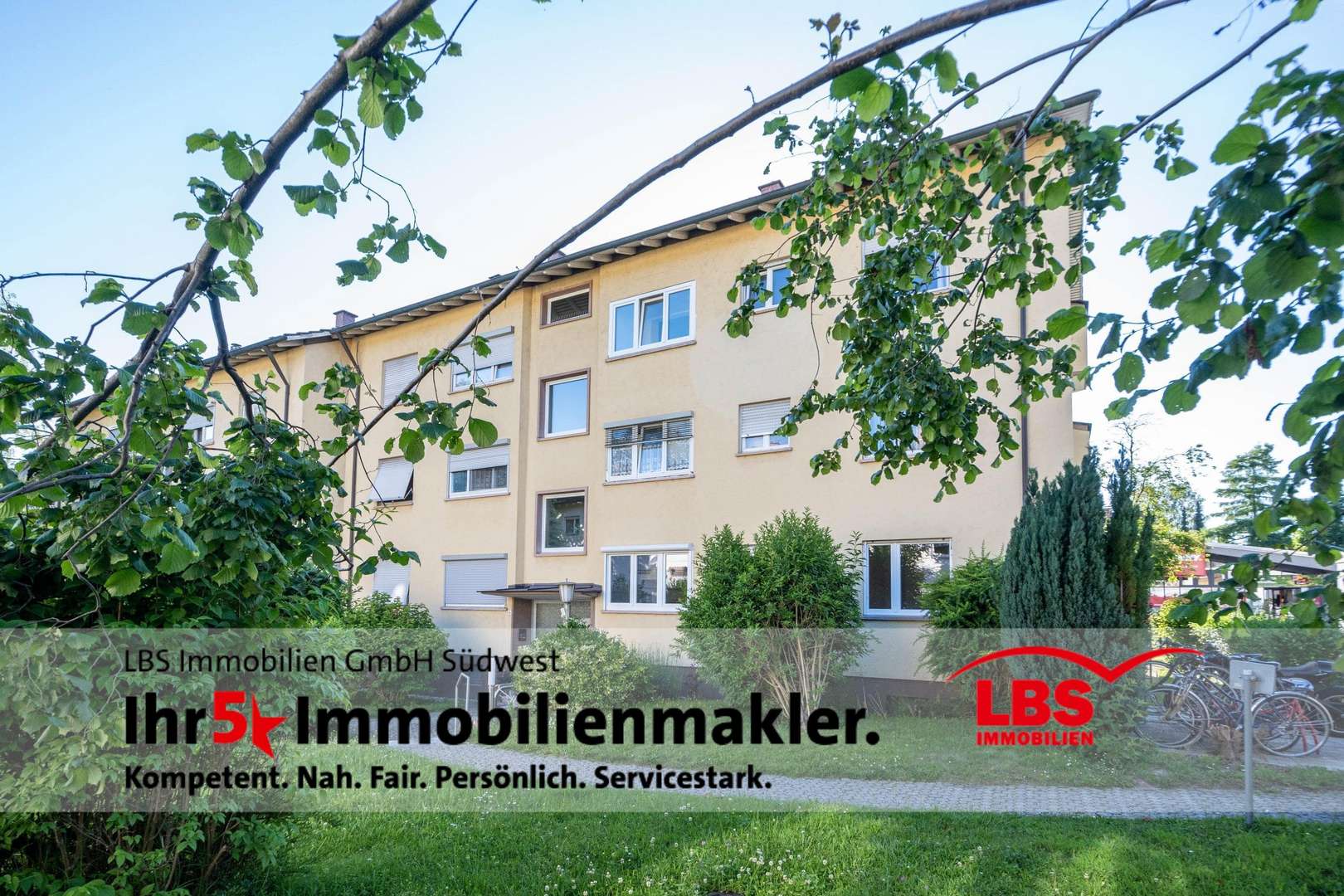 Außenansicht seitlich - Erdgeschosswohnung in 78467 Konstanz mit 63m² kaufen