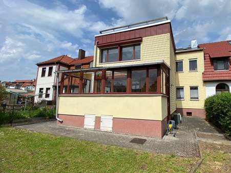 Gartenansicht - Doppelhaushälfte in 99310 Arnstadt mit 178m² kaufen