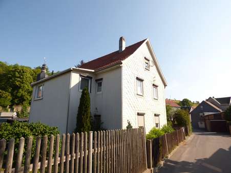rückwärtige Ansicht - Zweifamilienhaus in 99330 Geratal mit 172m² kaufen