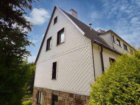 Giebelansicht - Doppelhaushälfte in 98694 Ilmenau mit 110m² kaufen