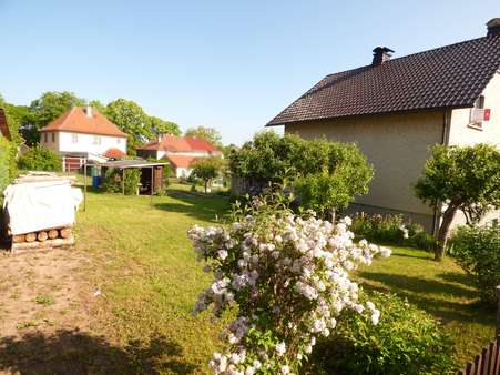 Blick in den Garten Blick in den Garten - Einfamilienhaus in 98693 Ilmenau mit 102m² kaufen