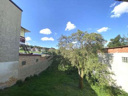 Obergeschoss: Anbau - Ausblick vom Zimmer zur Gartenseite - Einfamilienhaus in 07607 Eisenberg mit 187m² kaufen