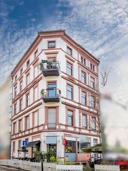 Außenansicht vorne - Etagenwohnung in 60316 Frankfurt mit 92m² kaufen