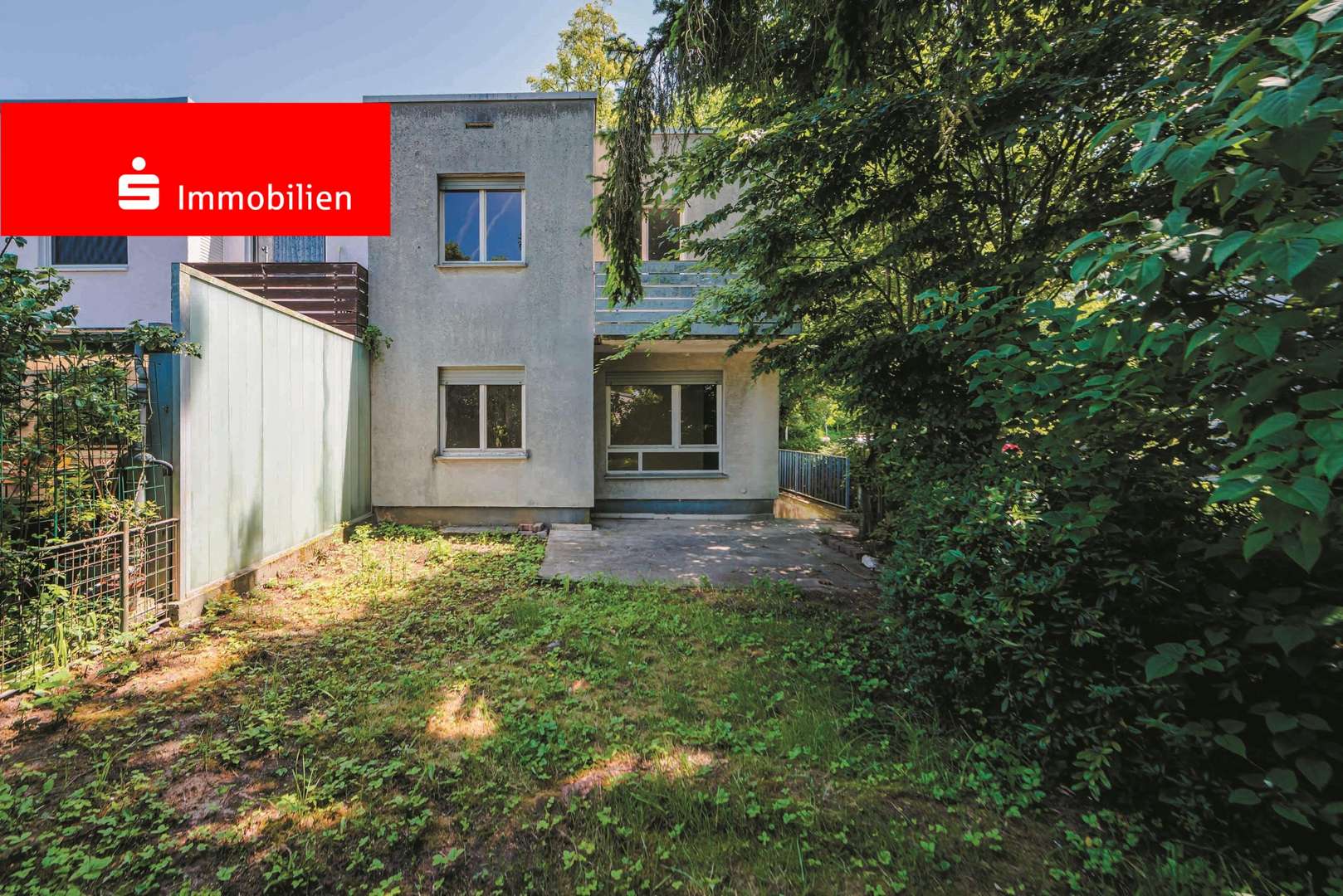 Rückansicht Gartenseite Rückansicht Gartenseite - Reihenendhaus in 60439 Frankfurt mit 96m² kaufen